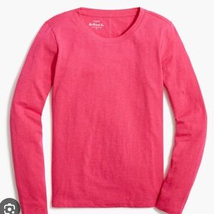 J.Crew Pink Long Sleeve Tee